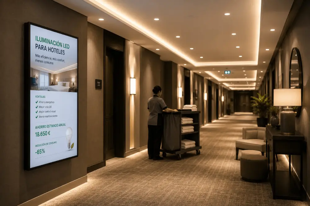 opitimizar iluminacion hotel